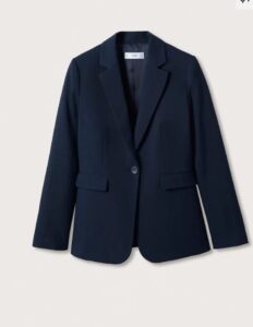 Mango fitted essential suit jacket